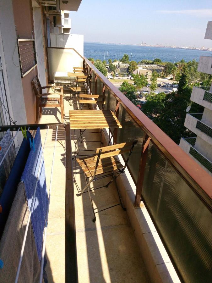 Promenade Apartment With Sea View Солун Екстериор снимка